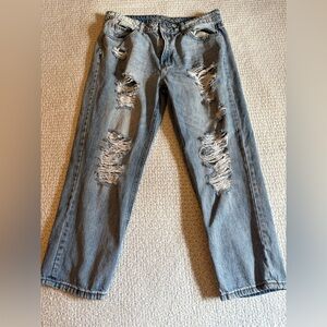 Gogo Jeans Ripped Blue Jeans